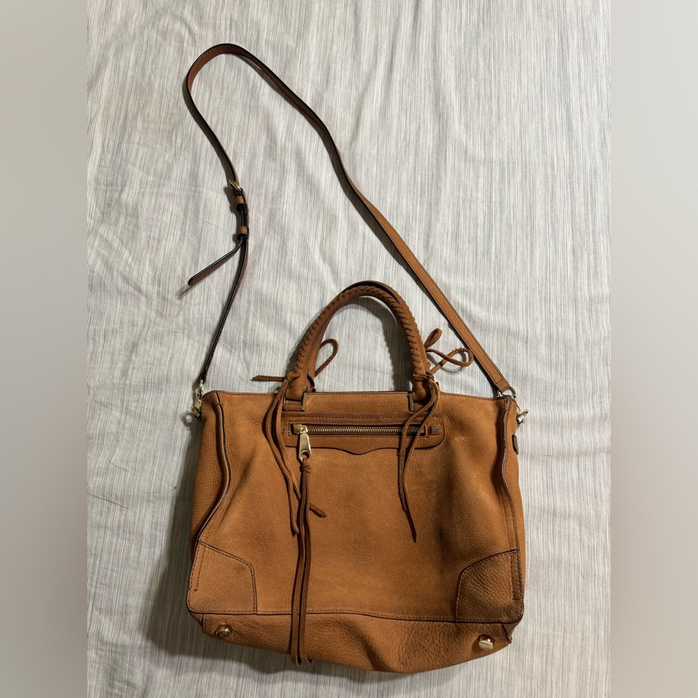 Rebecca Minkoff Brown Suede Leather Crossbody BoHo Bag - Picture 3 of 8